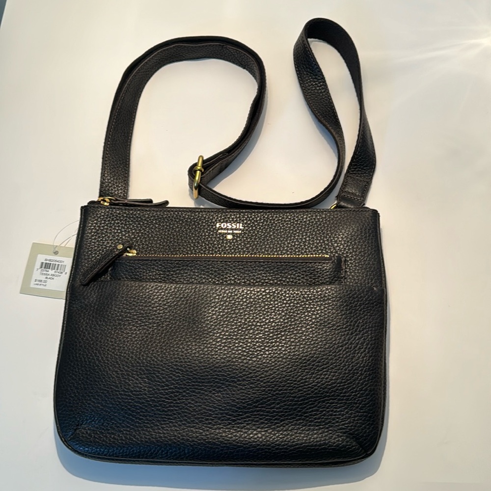 Fossil Tessa Crossbody black purse NWT